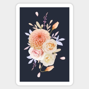 Roses dahlia flower Sticker